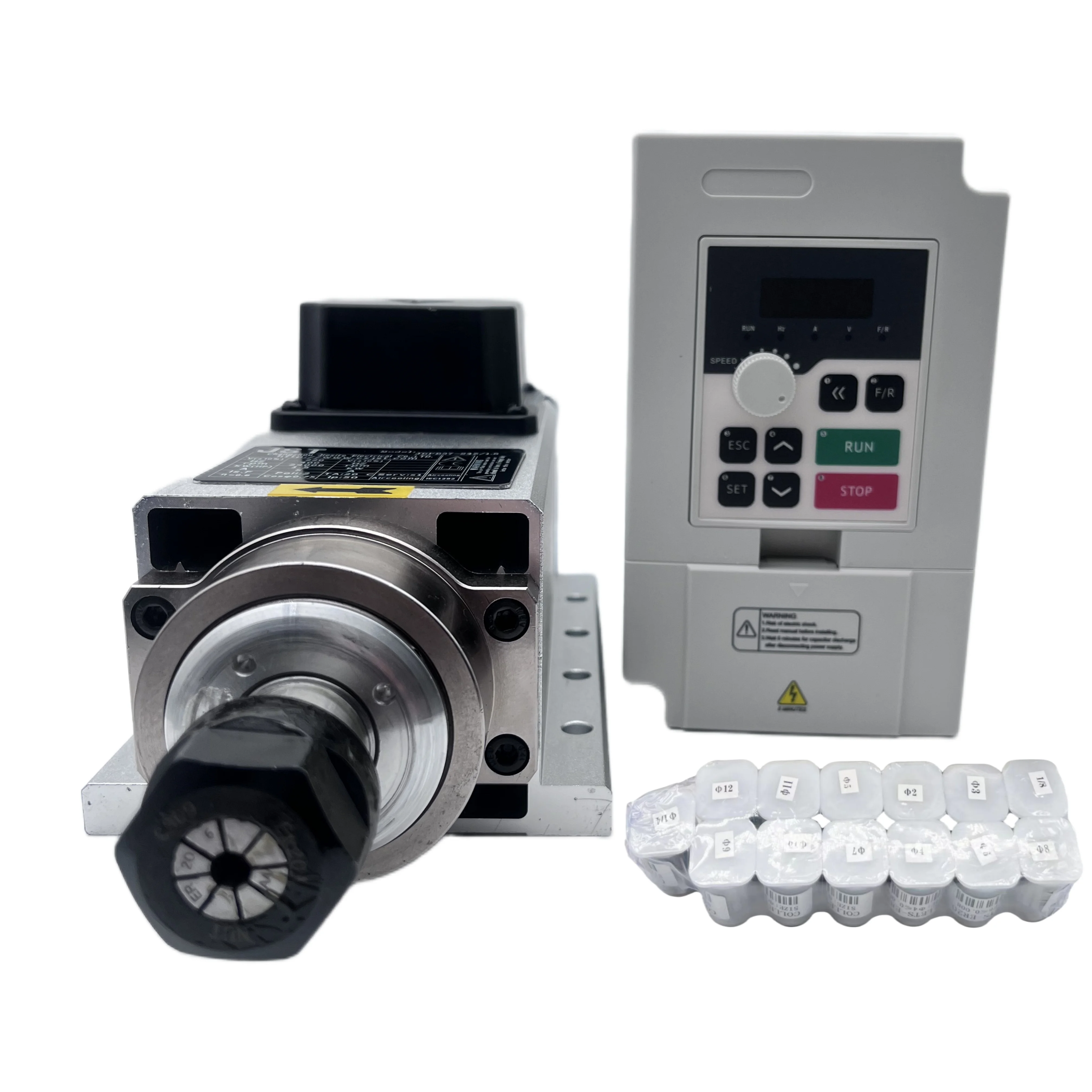 1.5KW ER11/ER20 110V/220V Kit  - Air Cooled 1.5Kw Spindle Motor Inverter 110V ulasan dan harga